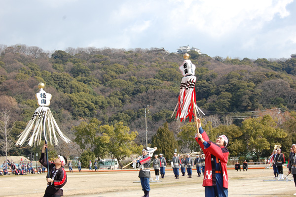 消防団員演技披露03